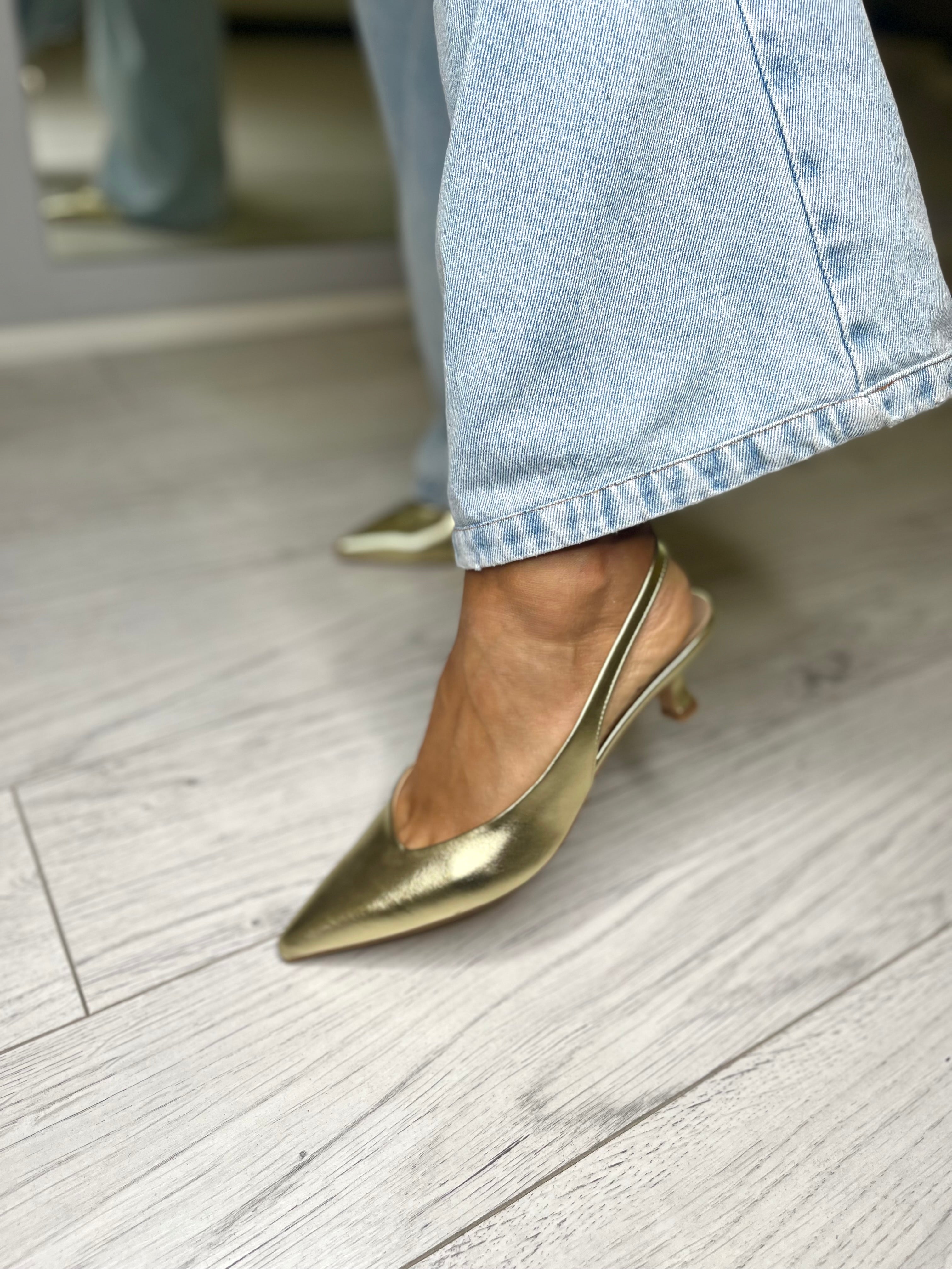 Slingback platino