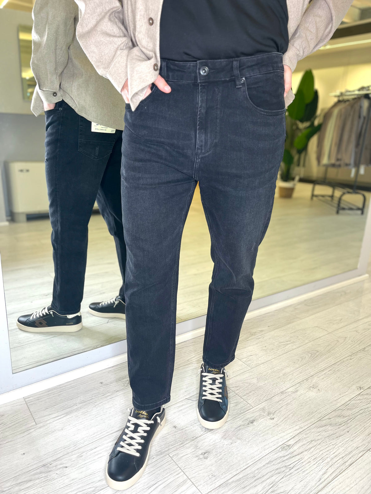 Jeans nero slim fit