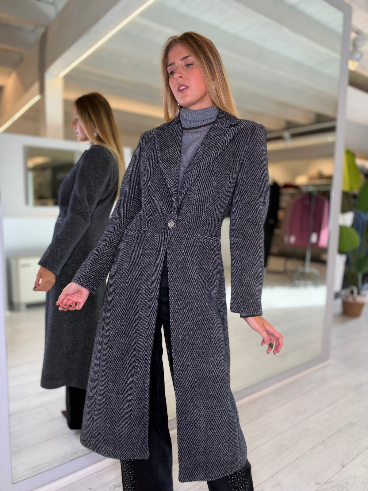 Cappotto herry grigio