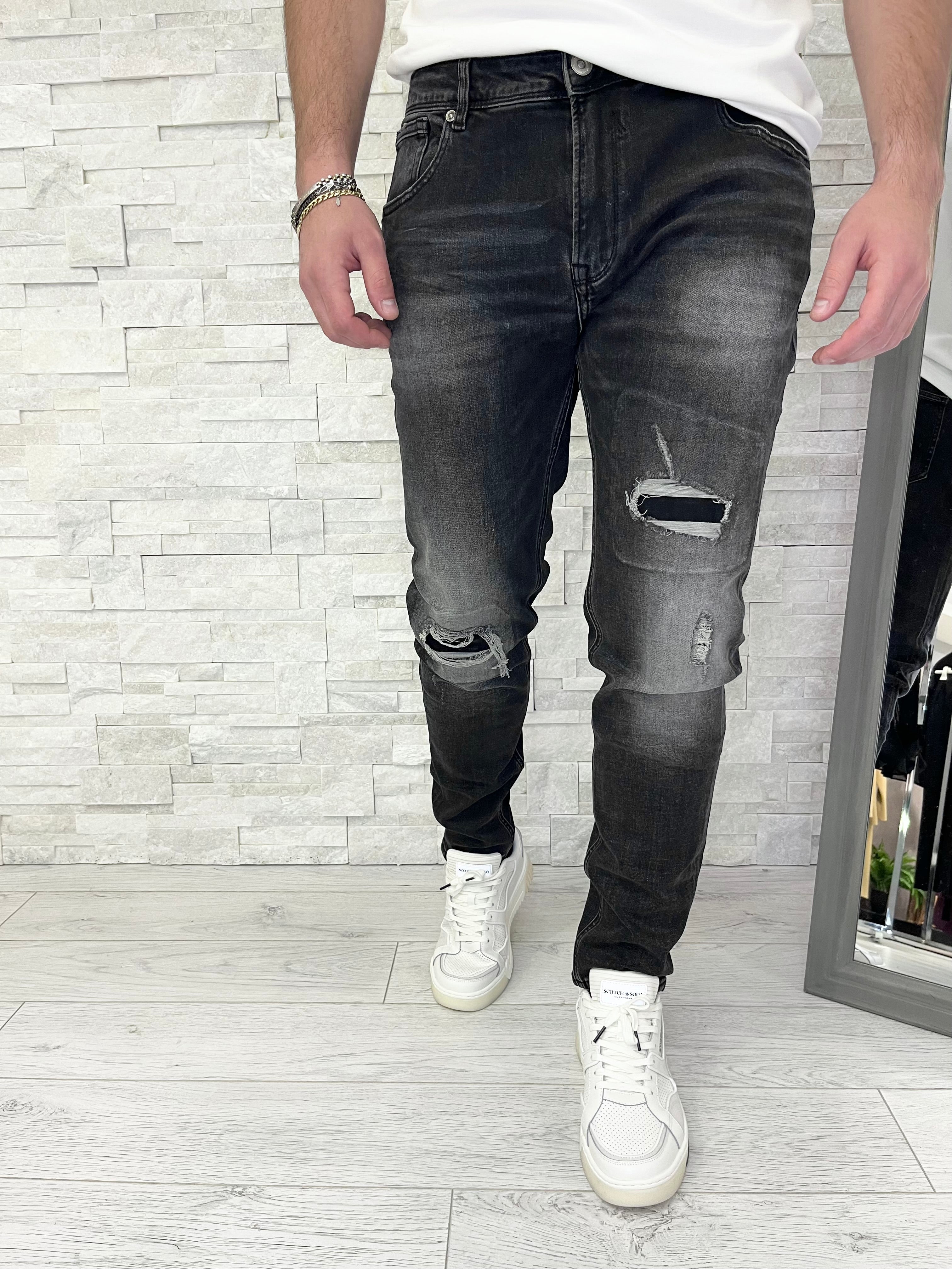 Jeans kevin skinny fit rip&repair