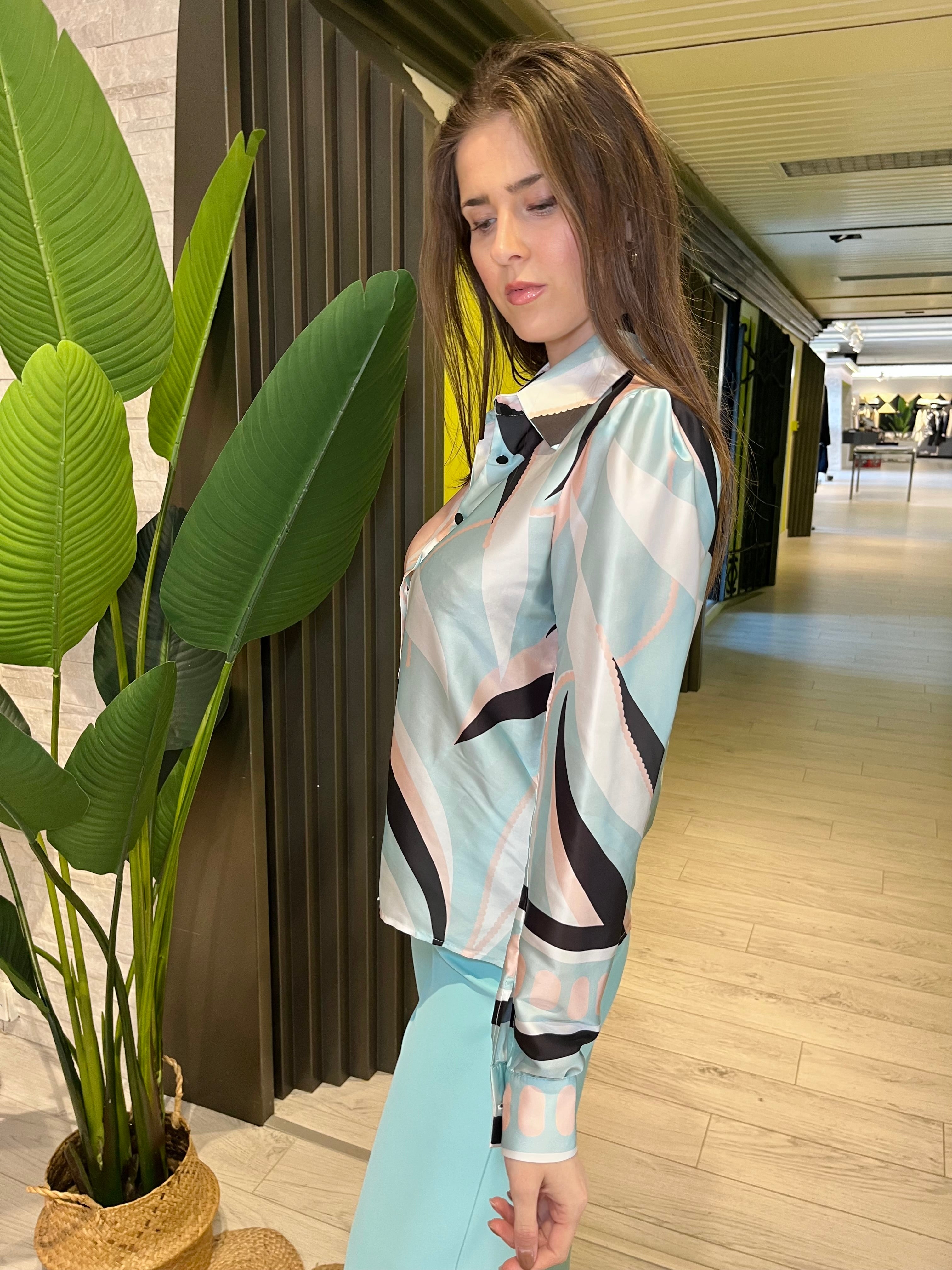 Camicia regular fantasia