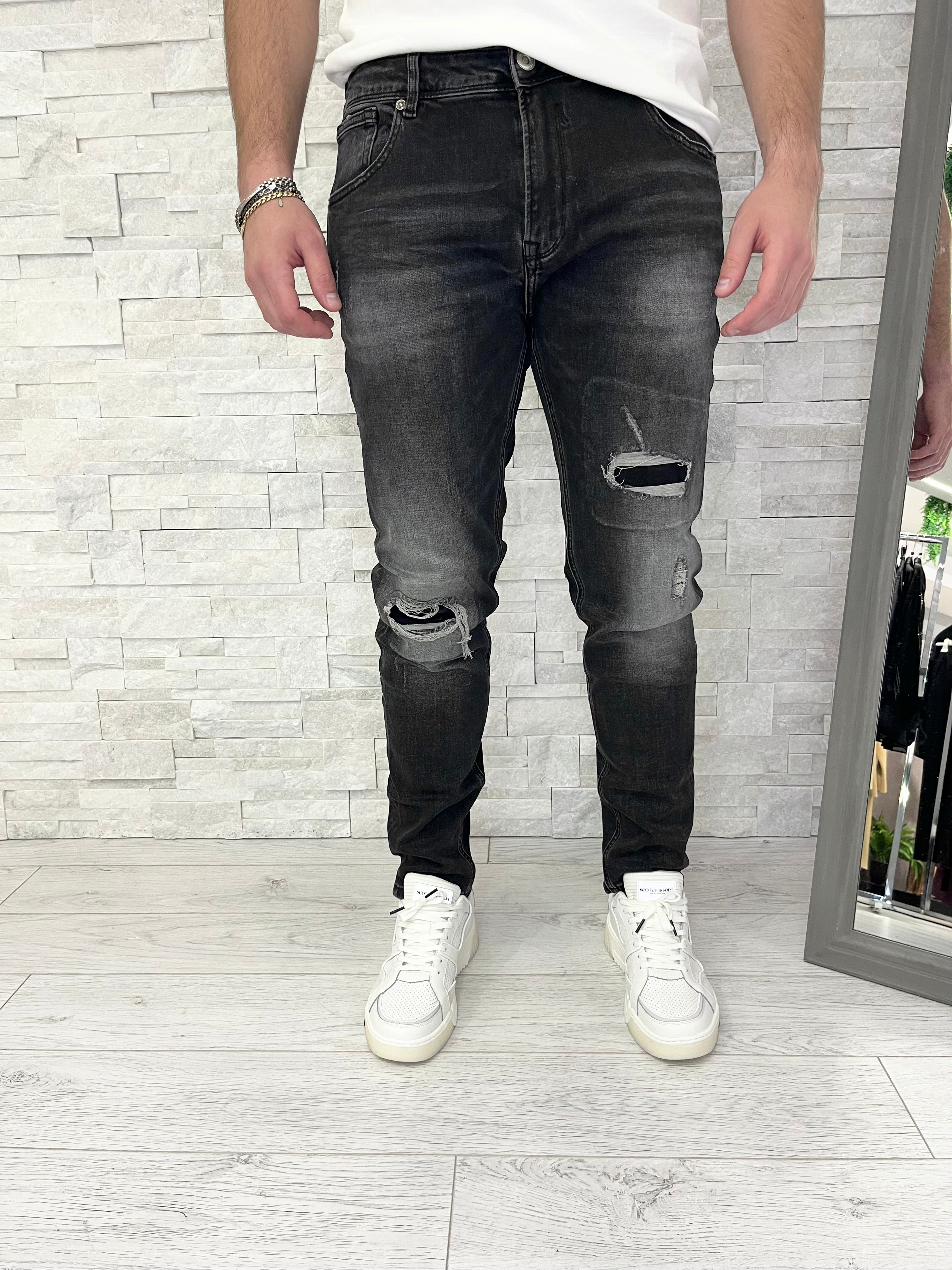 Jeans kevin skinny fit rip&repair