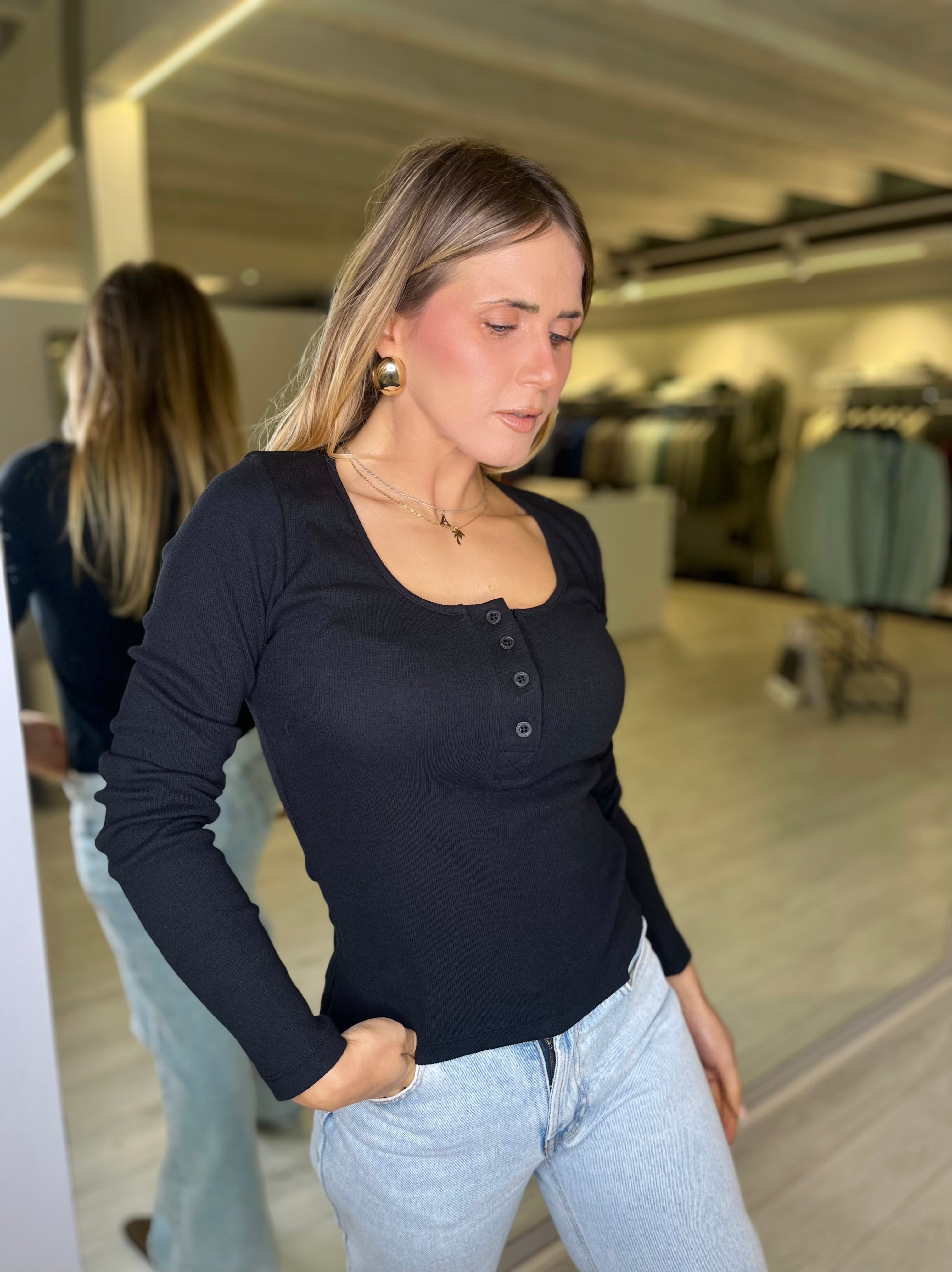 Maglia scollo a polo