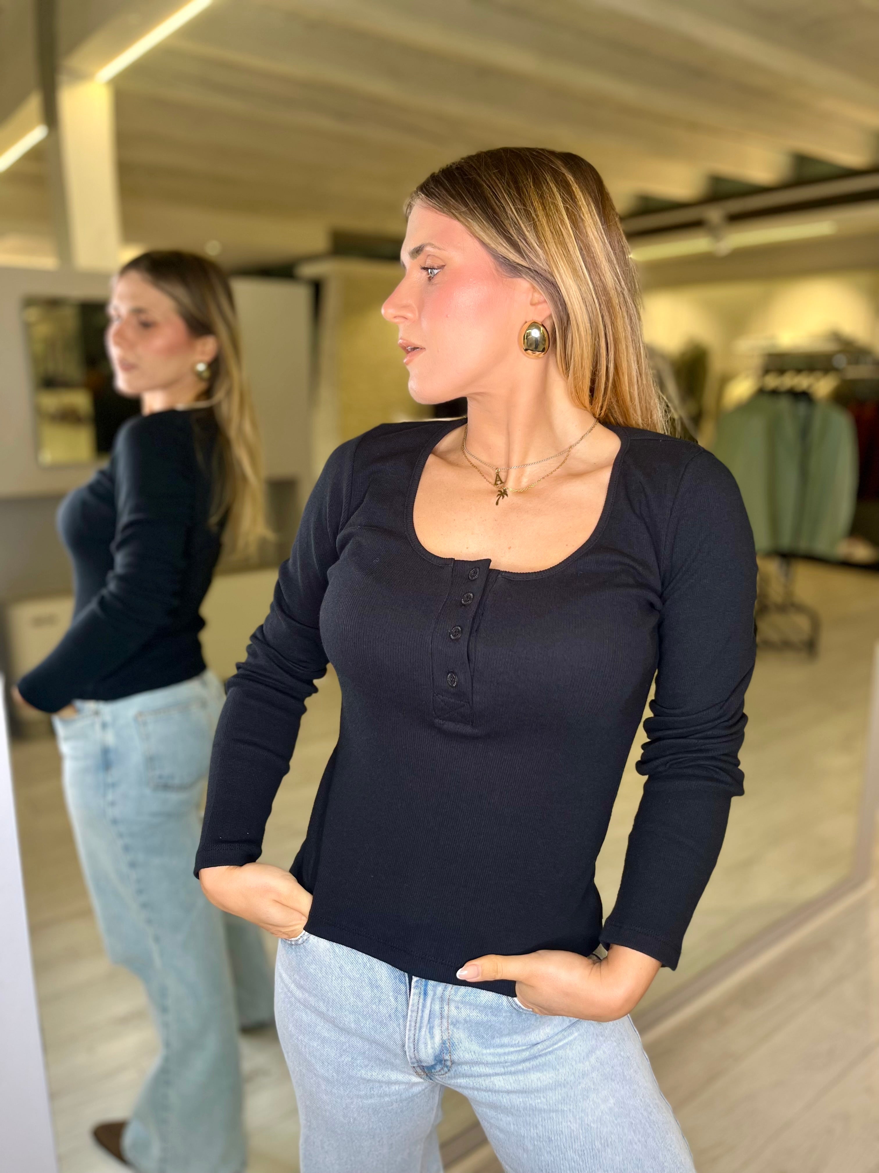 Maglia scollo a polo