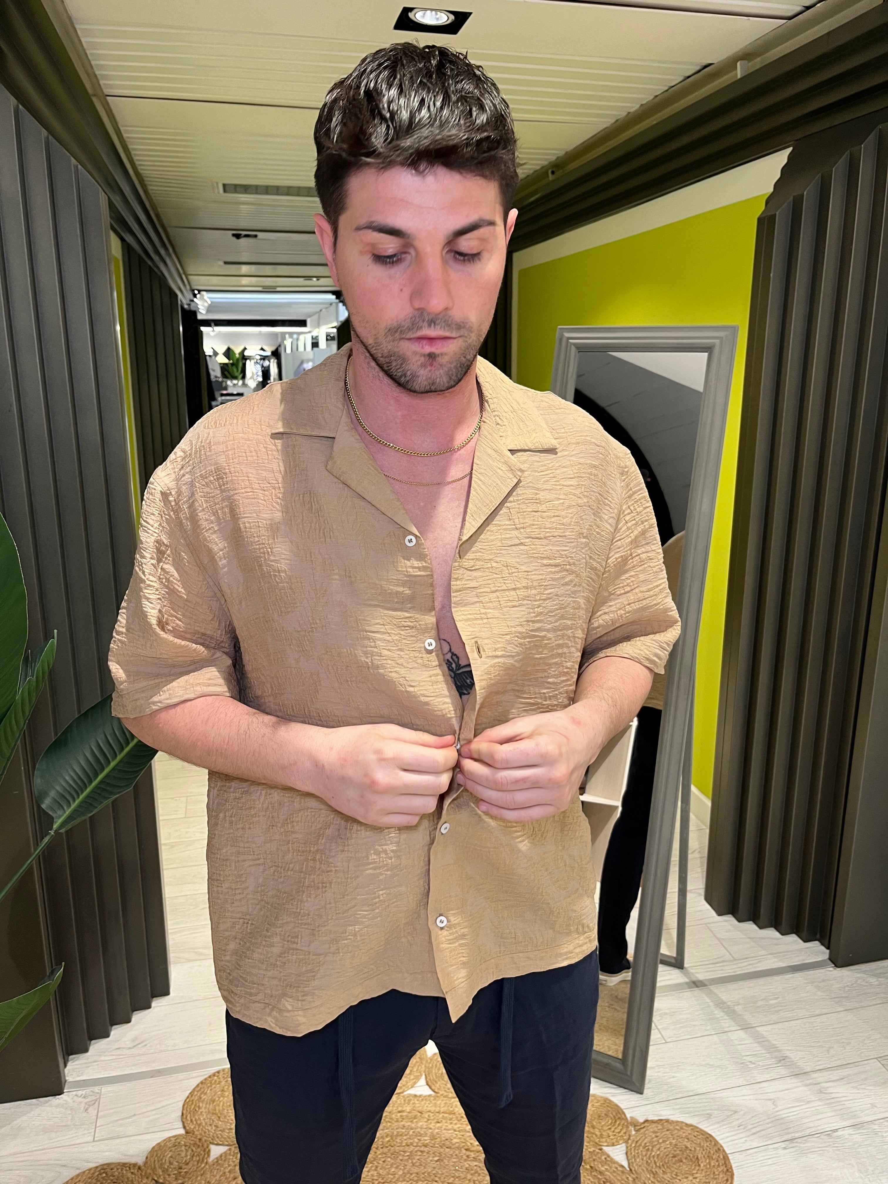 Camicia bowling stampata