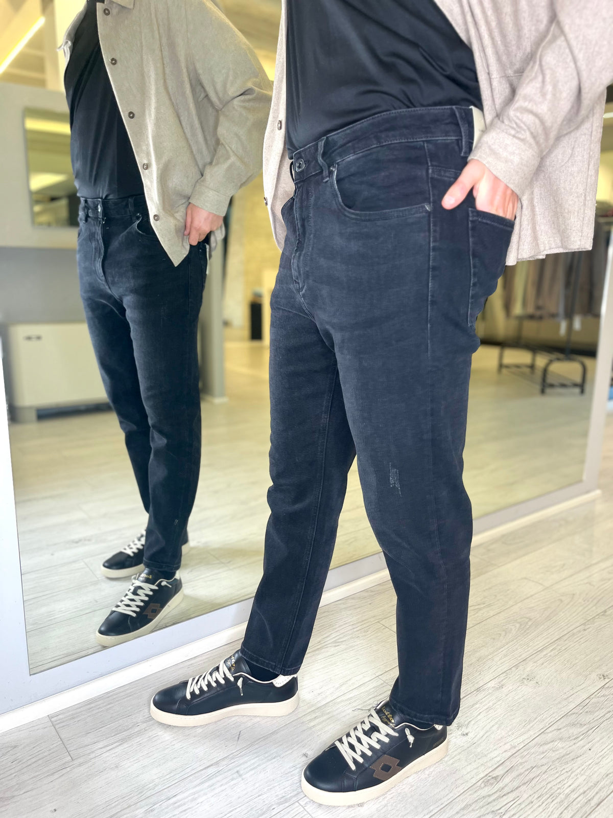 Jeans nero slim fit