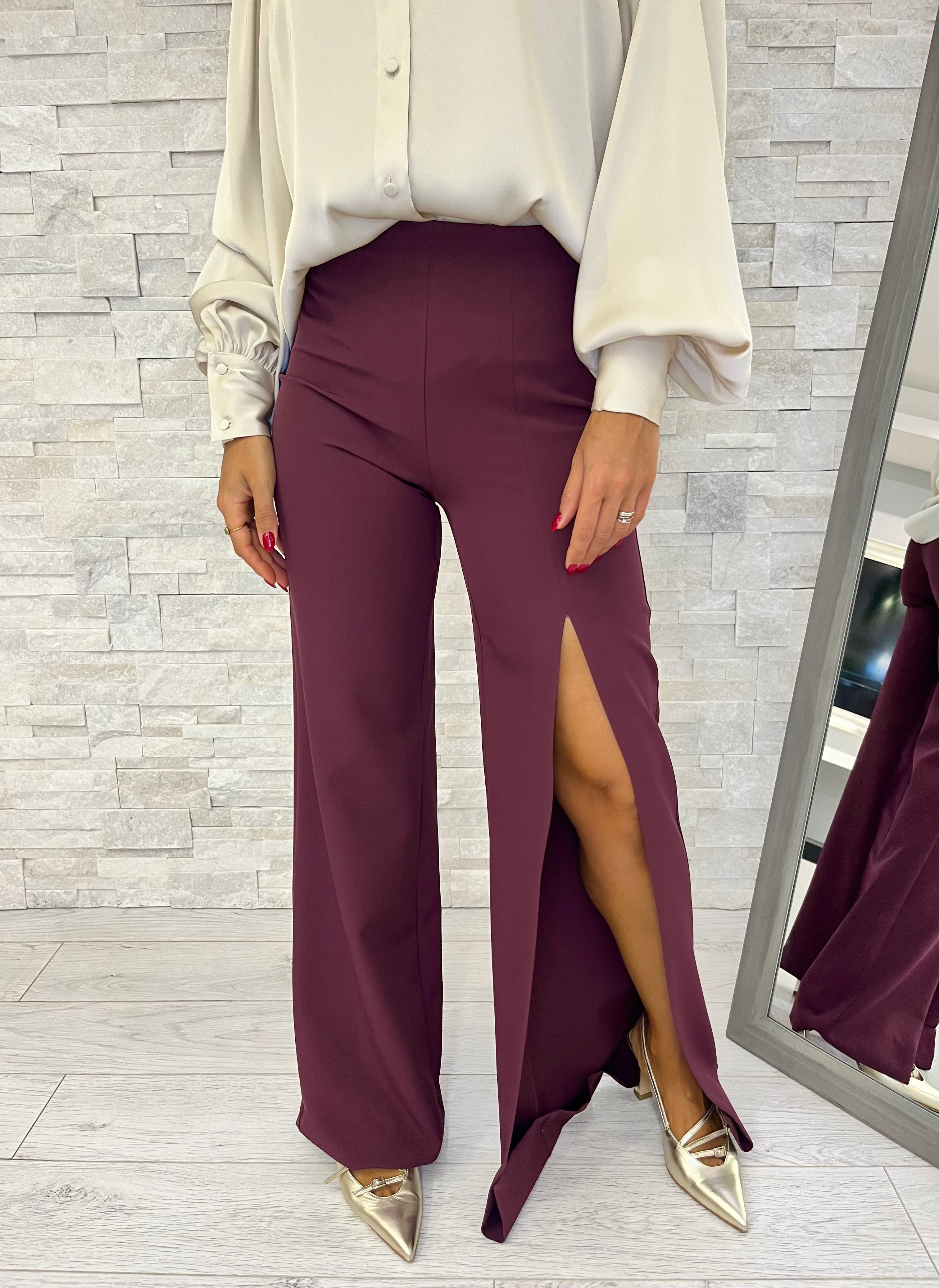Tailleur sfiancato bordeaux