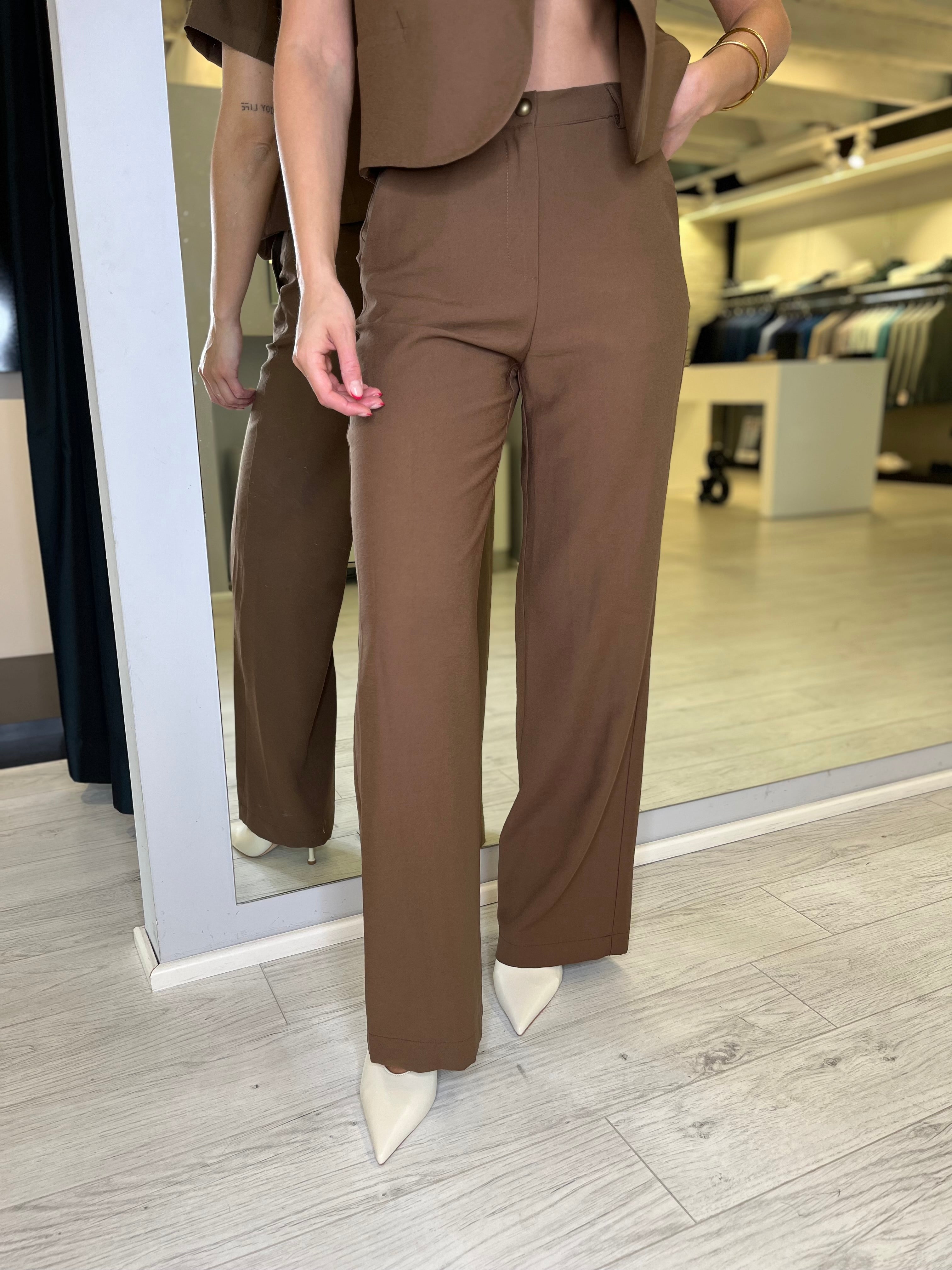 Pantalone sigaretta moro
