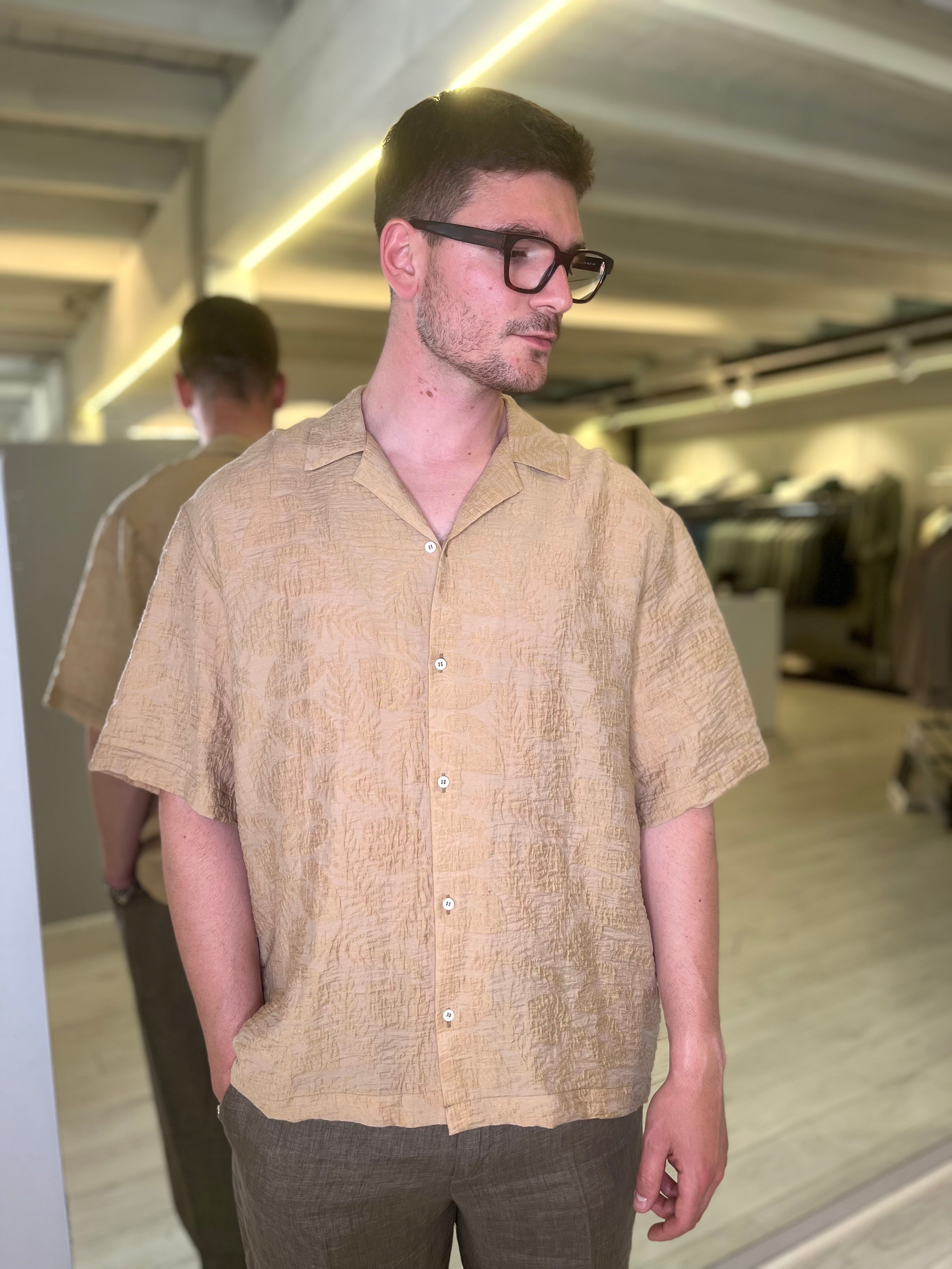 Camicia bowling stampata