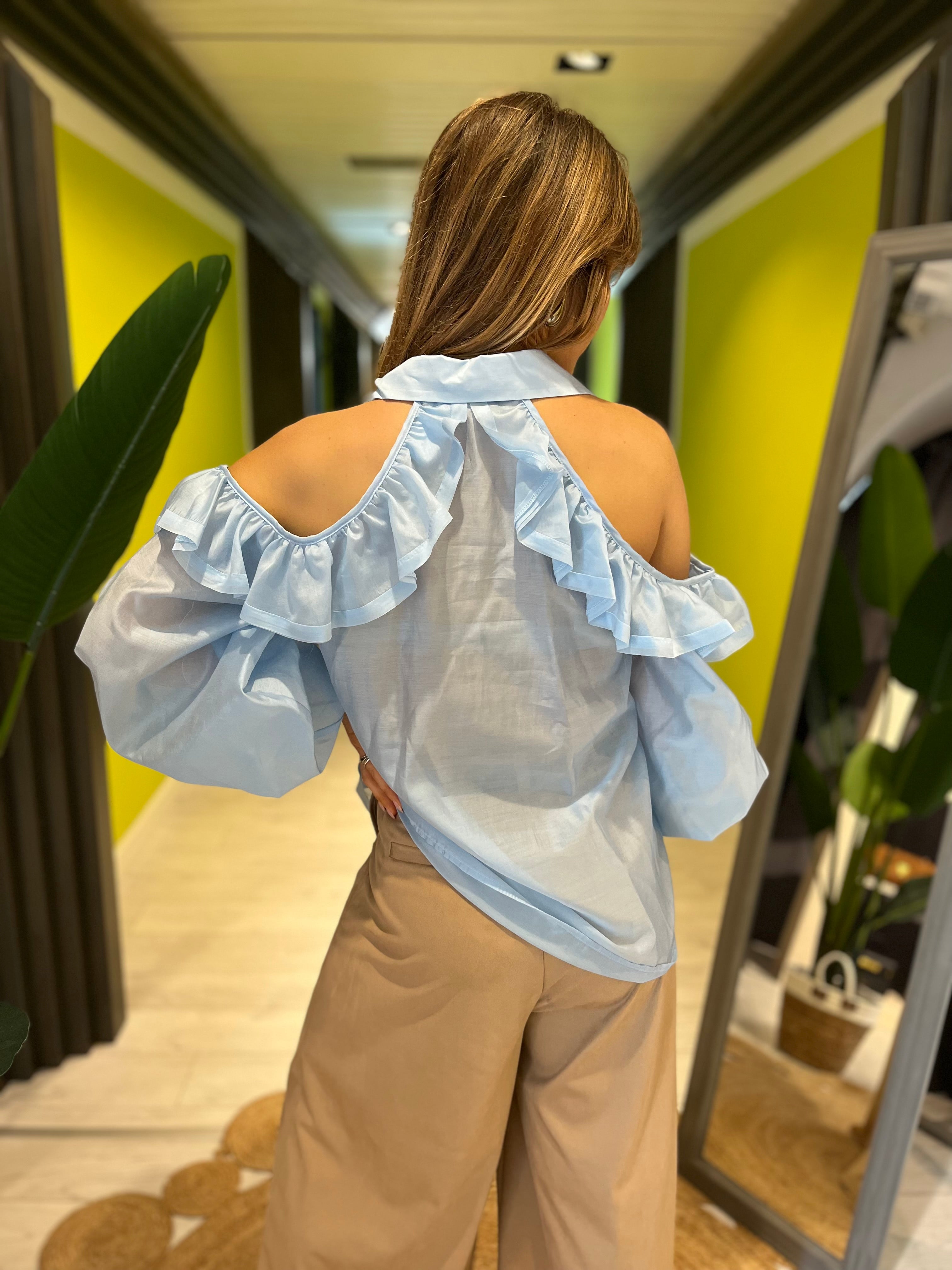 Camicia gale Celeste