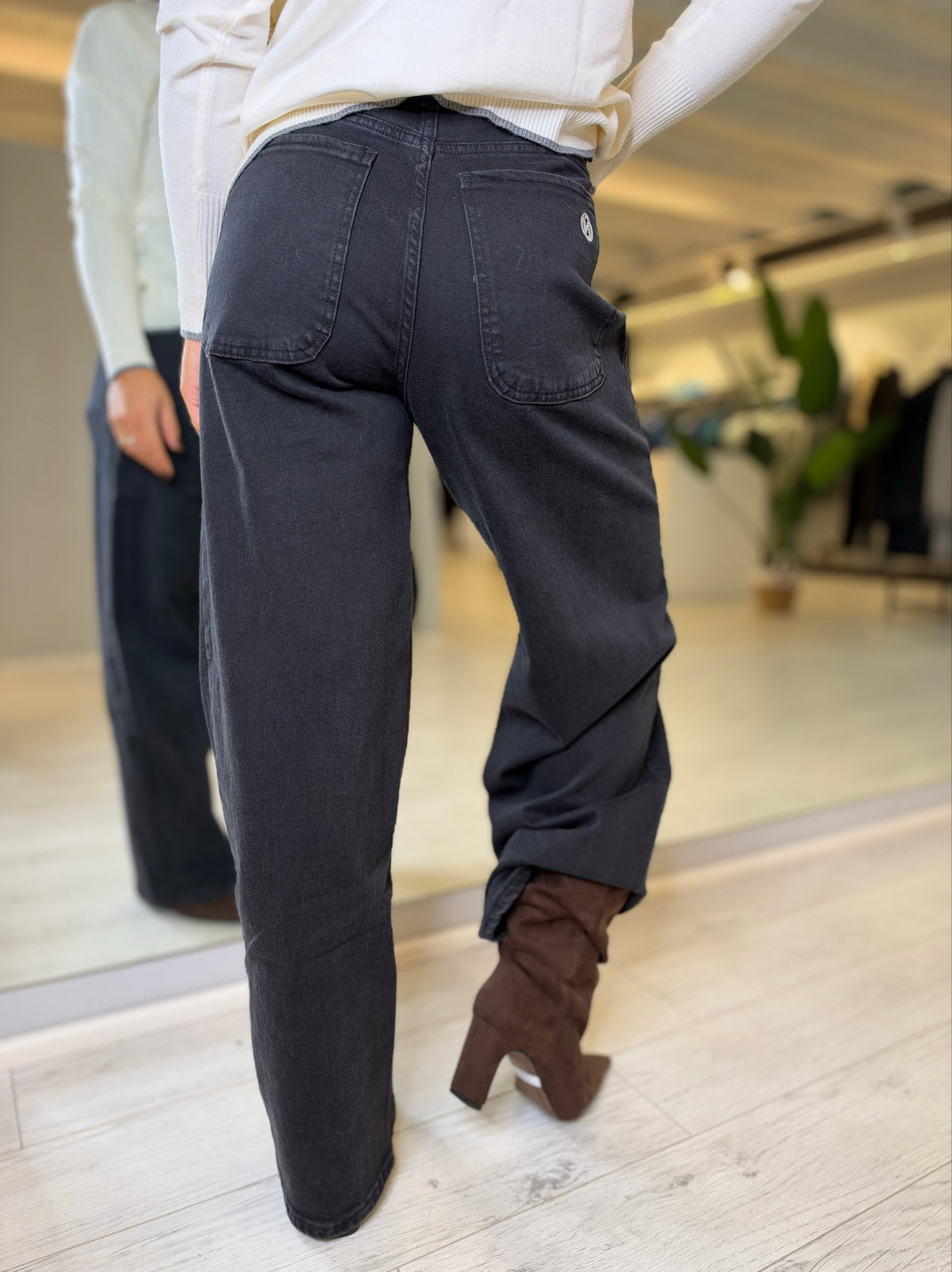 Jeans Bella baloon nero