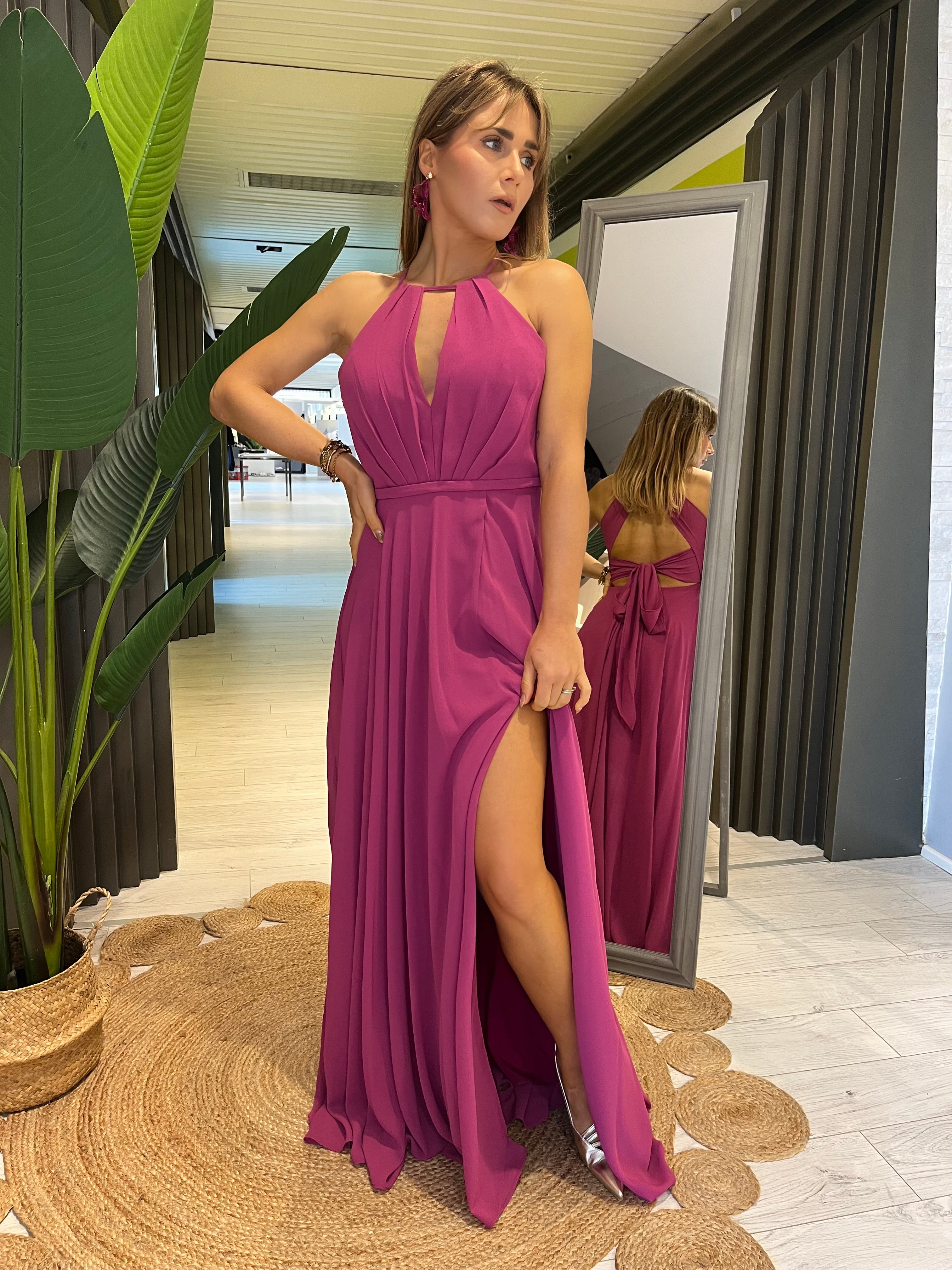 Abito cerimonia Magenta