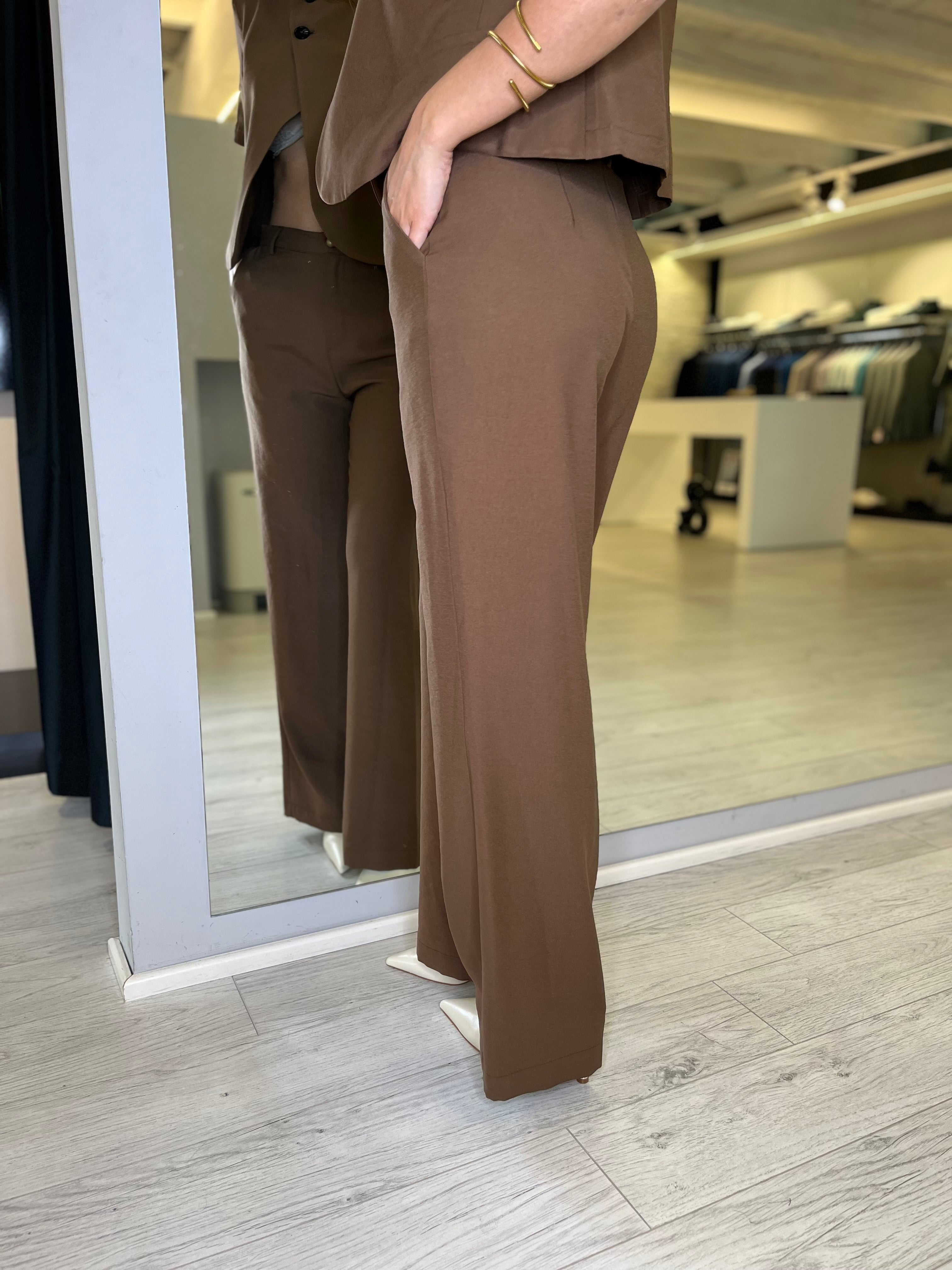 Pantalone sigaretta moro
