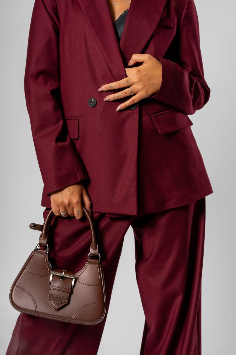 Tailleur bordeaux
