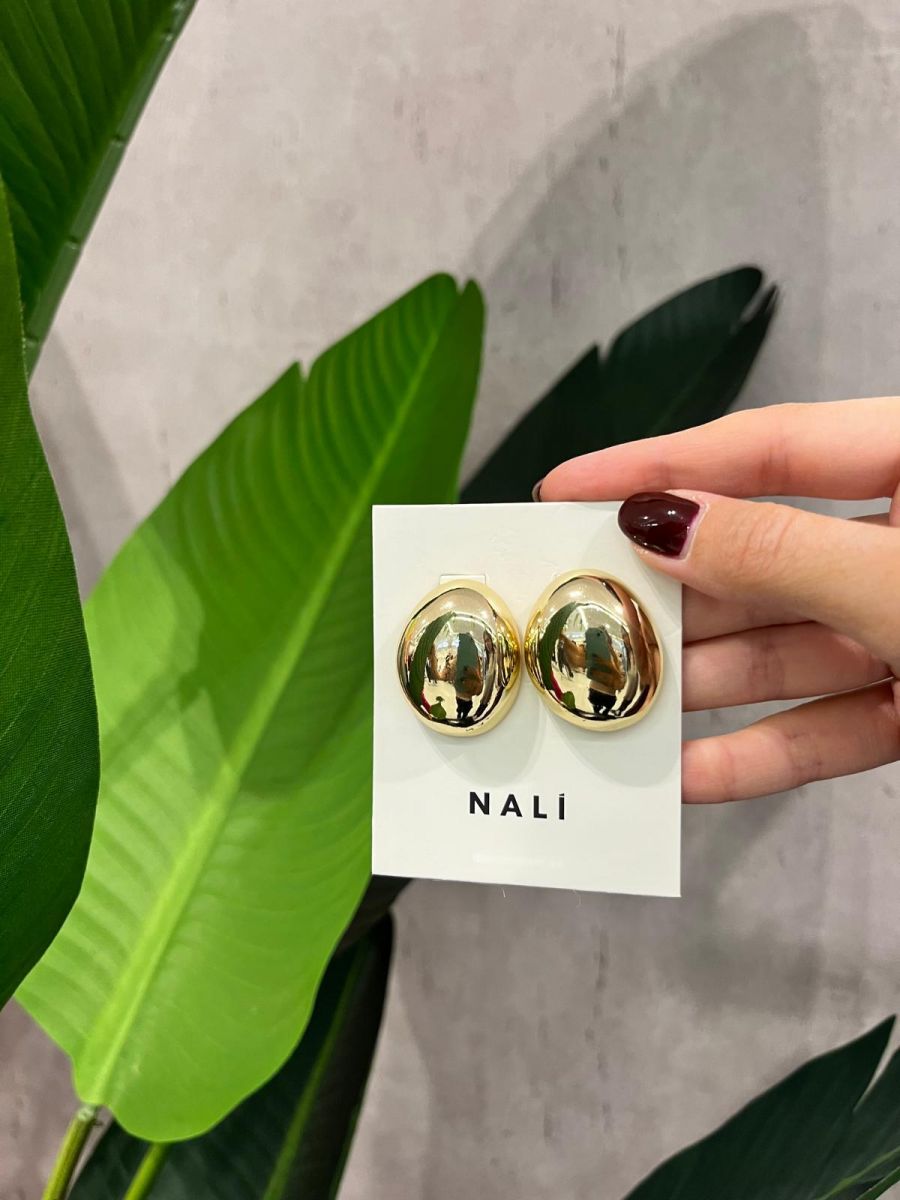 NALIì - Orecchini talia stud plac.oro